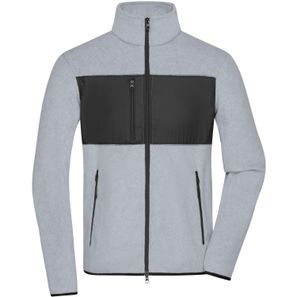 Men's Fleece Jacket - Fleecejacke im Materialmix