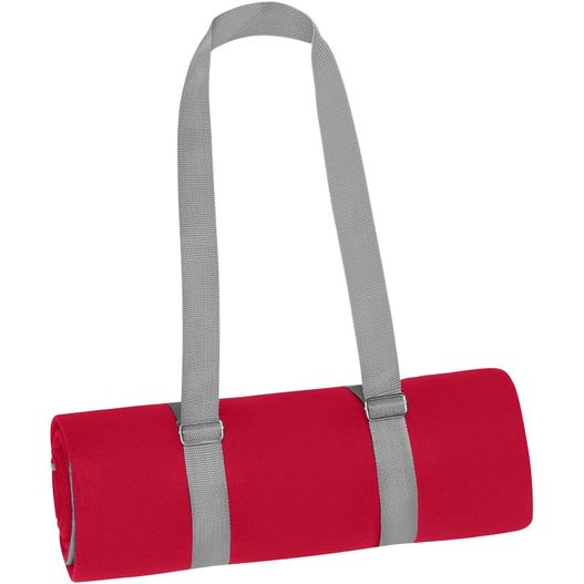 eine rote und graue tasche mit einem gurt Picnic Blanket XL - XL Picknickdecke mit separatem Tragegurt (Bild 1)