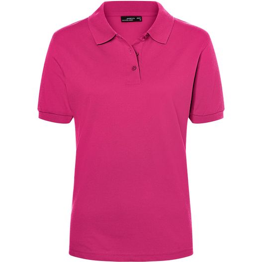ein rosa poloshirt mit kragen Classic Polo Ladies - Hochwertiges Polohemd mit Armbündchen (Bild 1)