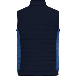 Men's Padded Hybrid Vest - Wattierte Weste mit Stehkragen im attraktiven Materialmix