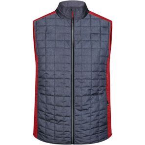 Men's Knitted Hybrid Vest - Weste im stylischen Materialmix