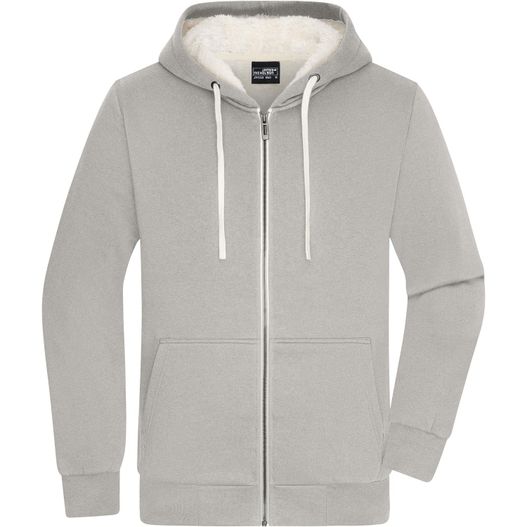 Men's Doubleface Jacket - Kapuzenjacke aus BIO-Baumwolle mit weichem Sherpa-Futter (Bild 1)