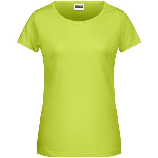 ein frauen neon grün t - shirt Ladies' Basic-T - Damen T-Shirt in klassischer Form (Bild 1)