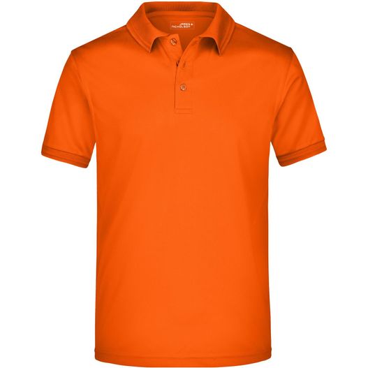 ein oranges poloshirt auf weißem hintergrund Men's Active Polo - Funktionelles Polo für Freizeit und Sport (Bild 1)