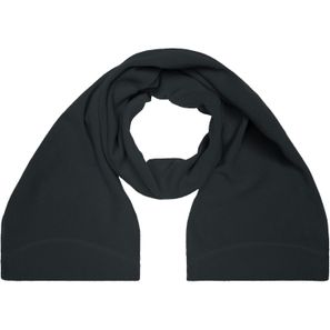 Microfleece Scarf - Eleganter Fleece Schal mit umgenähten Enden und Ziernaht