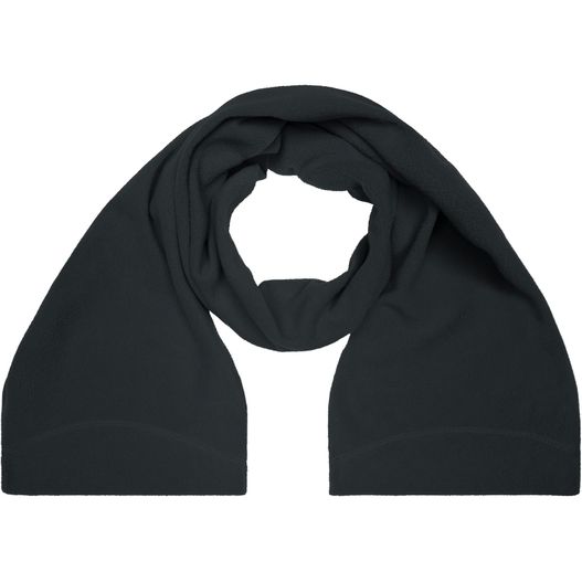 Microfleece Scarf - Eleganter Fleece Schal mit umgenähten Enden und Ziernaht (Bild 1)