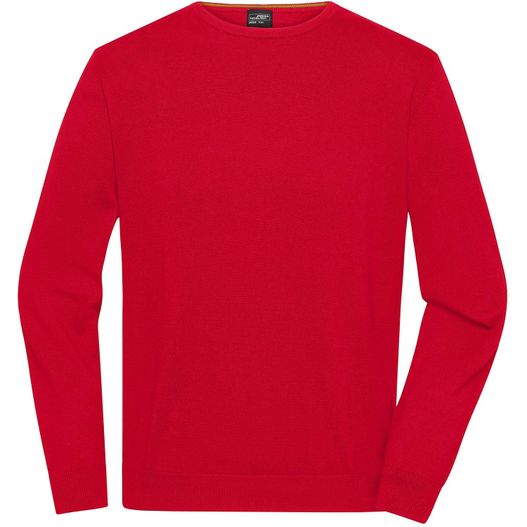 Men's Round-Neck Pullover - Klassischer Baumwoll-Pullover (Bild 1)