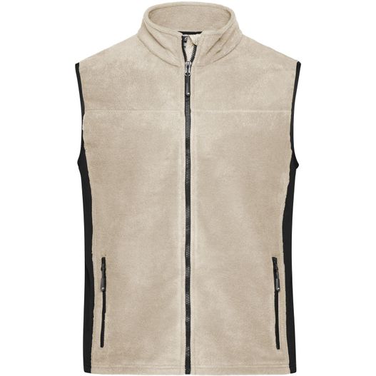 Men's Workwear Fleece Vest - STRONG - - Strapazierfähige Fleeceweste im Materialmix (Bild 1)