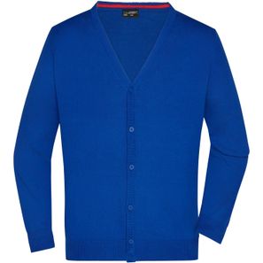 Men's V-Neck Cardigan - Klassische Baumwoll-Strickjacke