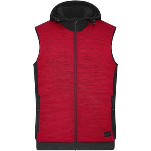 Men's Padded Hybrid Vest - Wattierte Strickfleece Weste im attraktiven Materialmix