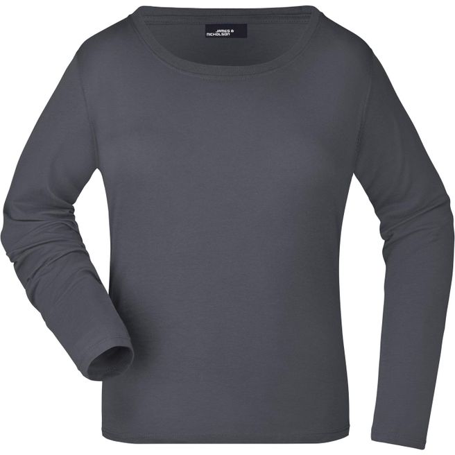 Ladies' Shirt Long-Sleeved Medium - Langarm T-Shirt aus Single Jersey