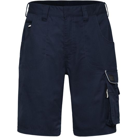 eine marine cargo shorts mit einer reißverschlusstasche Workwear Bermudas - SOLID - - Funktionelle Arbeitsshorts im cleanen Look mit hochwertigen Details (Bild 1)