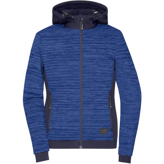 Ladies' Padded Hybrid Jacket - Wattierte Strickfleece Jacke im attraktiven Materialmix (Bild 1)
