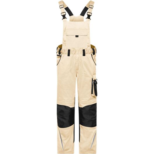 Workwear Pants with Bib - STRONG - - Spezialisierte Latzhose mit funktionellen Details und flexibel einstellbarem, elastischen Bund (Bild 1)