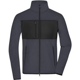 Men's Fleece Jacket - Fleecejacke im Materialmix