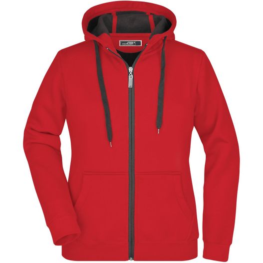 Ladies' Doubleface Jacket - Sportive Jacke mit Kapuze (Bild 1)