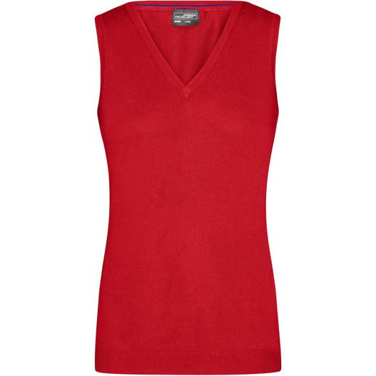 Ladies' V-Neck Pullunder - Klassischer Baumwoll-Pullunder (Bild 1)