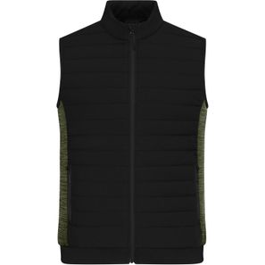 Men's Padded Hybrid Vest - Wattierte Weste mit Stehkragen im attraktiven Materialmix