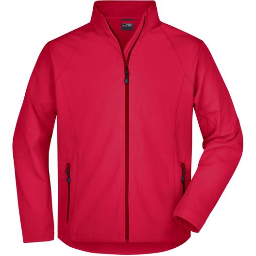 eine rote jacke mit reißverschluss Men's Softshell Jacket - Modische Softshelljacke (Bild 1)