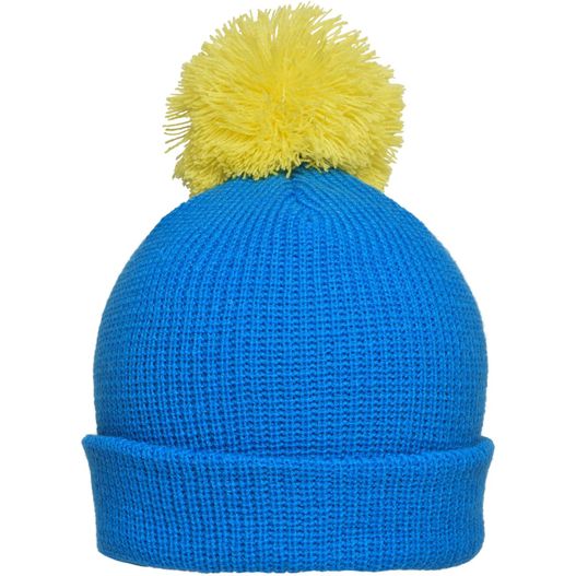 Pompon Hat with Brim - Strickmütze mit Umschlag und Pompon (Bild 1)