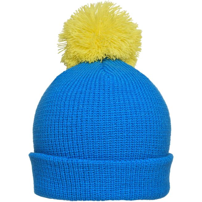 Pompon Hat with Brim - Strickmütze mit Umschlag und Pompon