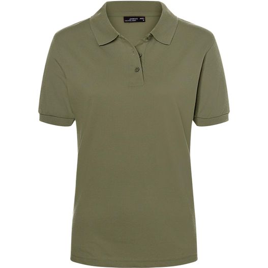 ein frauen poloshirt in khaki grün Classic Polo Ladies - Hochwertiges Polohemd mit Armbündchen (Bild 1)