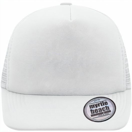 5 Panel Flat Peak Cap - 5 Panel Mesh Cap mit flachem Schild (Bild 1)