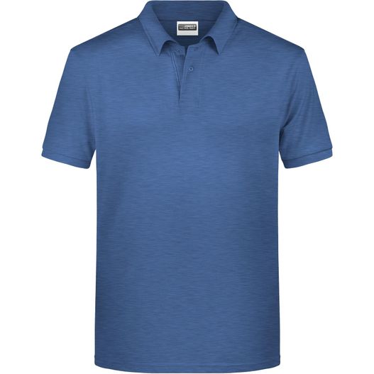 ein blaues poloshirt auf weißem hintergrund Men's Basic Polo - Klassisches Poloshirt (Bild 1)