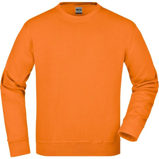 ein oranges sweatshirt mit langem ärmel Workwear Sweatshirt - Klassisches Rundhals-Sweatshirt (Bild 1)