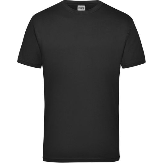 ein schwarzes t-shirt mit einem weißen logo auf der brust Workwear-T Men - Strapazierfähiges klassisches T-Shirt (Bild 1)