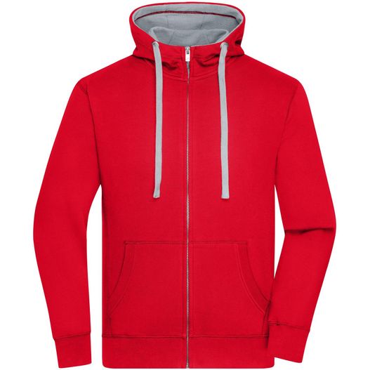 Men's Lifestyle Zip-Hoody - Sweatjacke mit Reißverschluss und Kapuze (Bild 1)