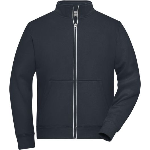 Men's Doubleface Work Jacket - SOLID - - Funktionelle Jacke mit Stehkragen und Kängurutasche (Bild 1)
