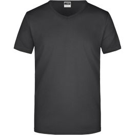 Men's Slim Fit V-T - Figurbetontes V-Neck-T-Shirt