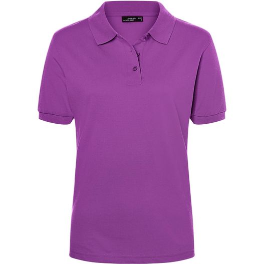 ein lila frauen poloshirt Classic Polo Ladies - Hochwertiges Polohemd mit Armbündchen (Bild 1)