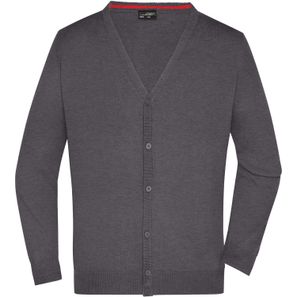 Men's V-Neck Cardigan - Klassische Baumwoll-Strickjacke
