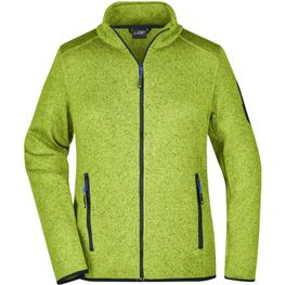 Ladies' Knitted Fleece Jacket - Modische Strickfleece Jacke mit Stehkragen