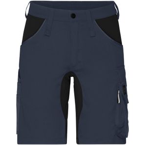 Workwear Stretch-Bermuda Slim Line - Spezialisierte kurze Arbeitshose in schmaler Schnittführung mit elastischen Einsätzen und funktionellen Details