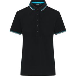 Ladies' Polo - Klassisches Polo mit Kontraststreifen an Kragen und Armbündchen in Piqué-Qualität