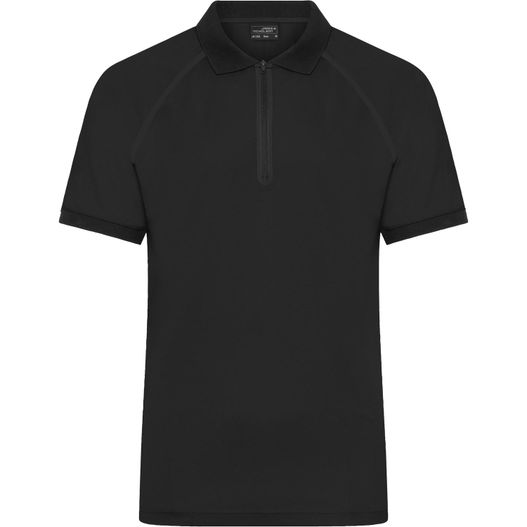 Men's Zip-Polo - Polo mit Reißverschluss aus Funktions-Polyester für Promotion, Sport und Freizeit (Bild 1)