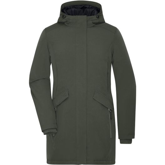 Ladies' Business Parka - Klassischer, wattierter Parka mit angeschnittener Kapuze (Bild 1)