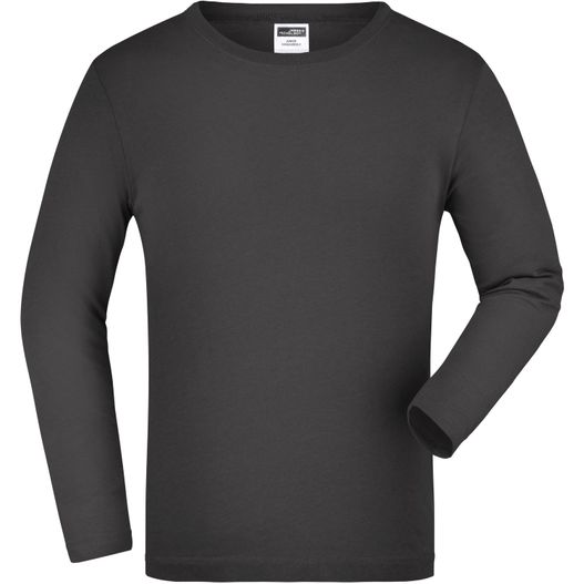 Junior Shirt Long-Sleeved Medium - Langarm T-Shirt aus Single Jersey (Bild 1)