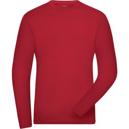 Men's BIO Stretch-Longsleeve Work - SOLID - - Langarm Shirt aus weichem Elastic-Single-Jersey