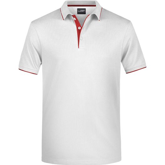 Men's Polo Stripe - Klassisches Polo mit Kontraststreifen (Bild 1)