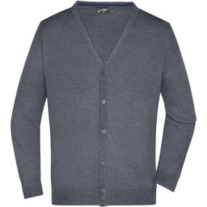 Men's V-Neck Cardigan - Klassische Baumwoll-Strickjacke