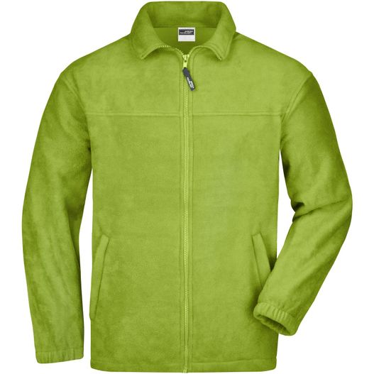 eine grüne jacke mit einem reißverschlusskragen Full-Zip Fleece - Jacke in schwerer Fleece-Qualität (Bild 1)