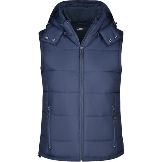 Ladies' Padded Vest - Modische Steppweste mit abnehmbarer Kapuze (Bild 1)
