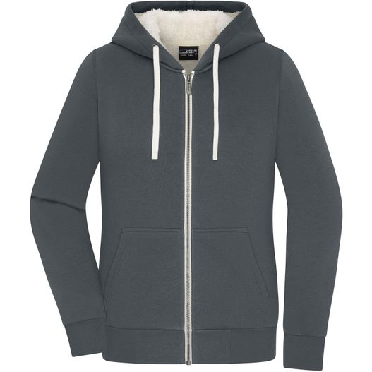 Produktabbildung Ladies' Doubleface Jacket - Kapuzenjacke aus BIO-Baumwolle mit weichem Sherpa-Futter Ladies' Doubleface Jacket - Kapuzenjacke aus BIO-Baumwolle mit weichem Sherpa-Futter (Bild 1)