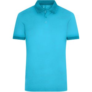 Men's Heather Polo - Melange Polo mit modischen Details