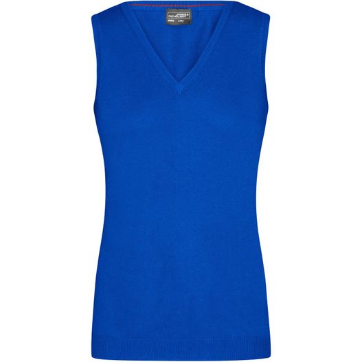 Ladies' V-Neck Pullunder - Klassischer Baumwoll-Pullunder (Bild 1)