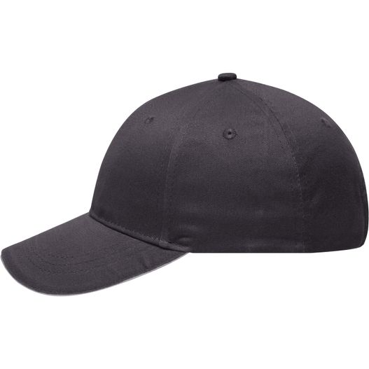 6 Panel Brushed Sandwich Cap - 6 Panel Sandwich Cap mit gebürsteter Oberfläche (Bild 1)
